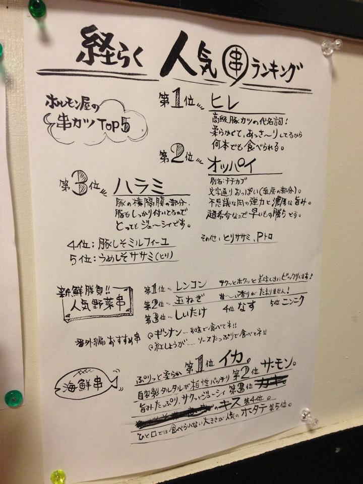串カツ 経らく