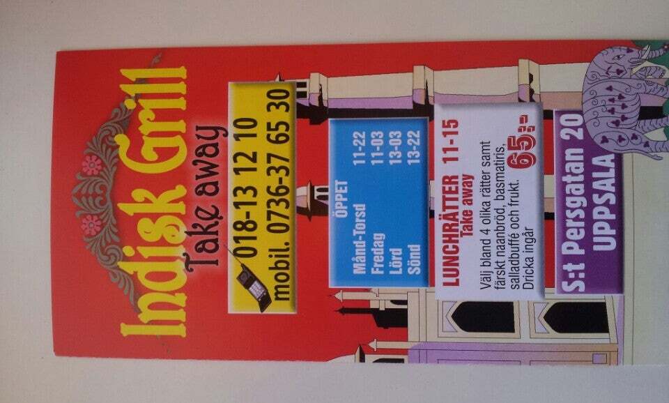 Indisk grill take away