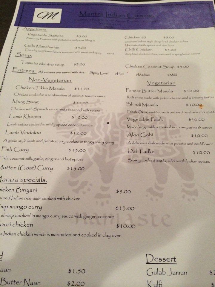 Mantra Indian Cuisine