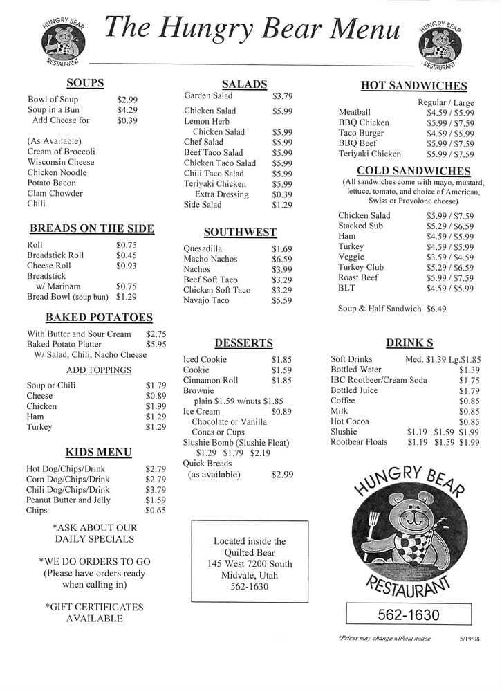 Hungry Bear Restaurant
