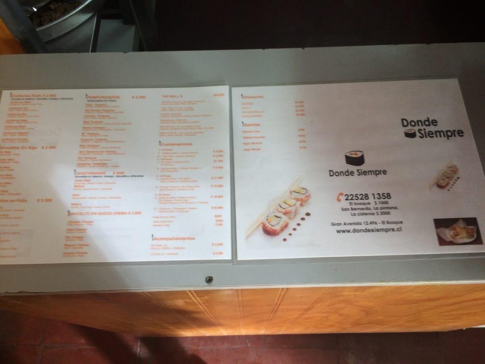 Donde Siempre Sushi y Shawarma