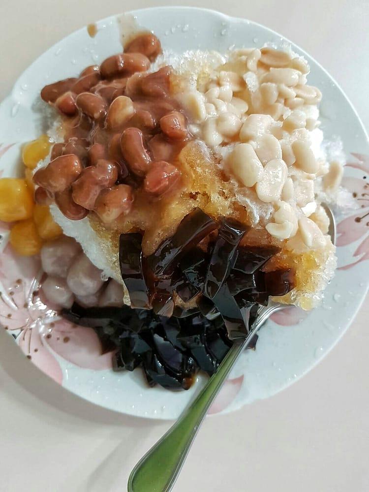 京豆子刨冰甜品
