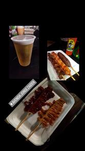 Kombina chopp com espetos