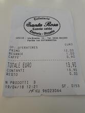 Caffetteria Pizzeria Tavola calda Santa Rosa