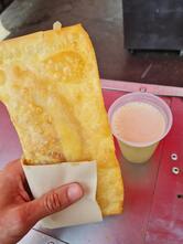 Pastel e caldo de cana Nota Mil