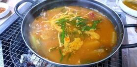 송림생오리숯불