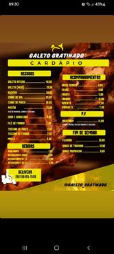 Galeto Gratinado -Cohatrac Av. contorno norte