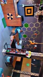 Blue dark food &ac restro