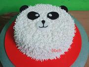 Damru cake and ice cream