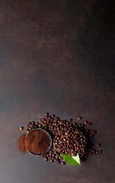 Café moído na hora