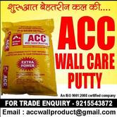 ACC WALL PUTTY - Distributior