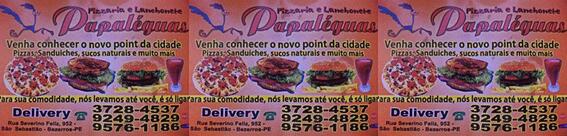Pizzaria E Lanchonete Papaléguas