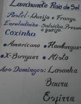 Lanchonete raio do sol