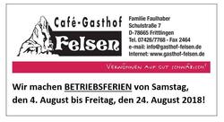 Felsen Café Fremdenzimmer