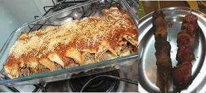 Espetinhos e Panquecas