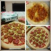 Pizzas Thais e Daniel