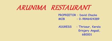 Arunima Restaurant