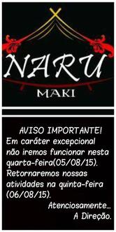 Narumaki - Temakeria e Sushis