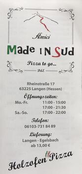 Pizzeria Amici Made In Sud. Holzofen