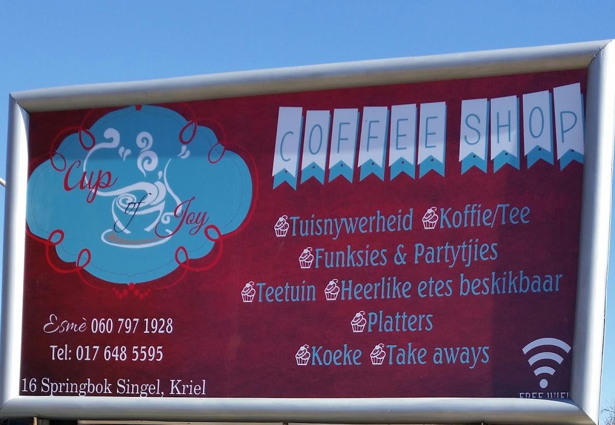 Cup of Joy Coffee Shop and Bake O'licious Home Industry