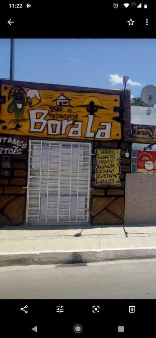 Bar e petiscaria bora lá