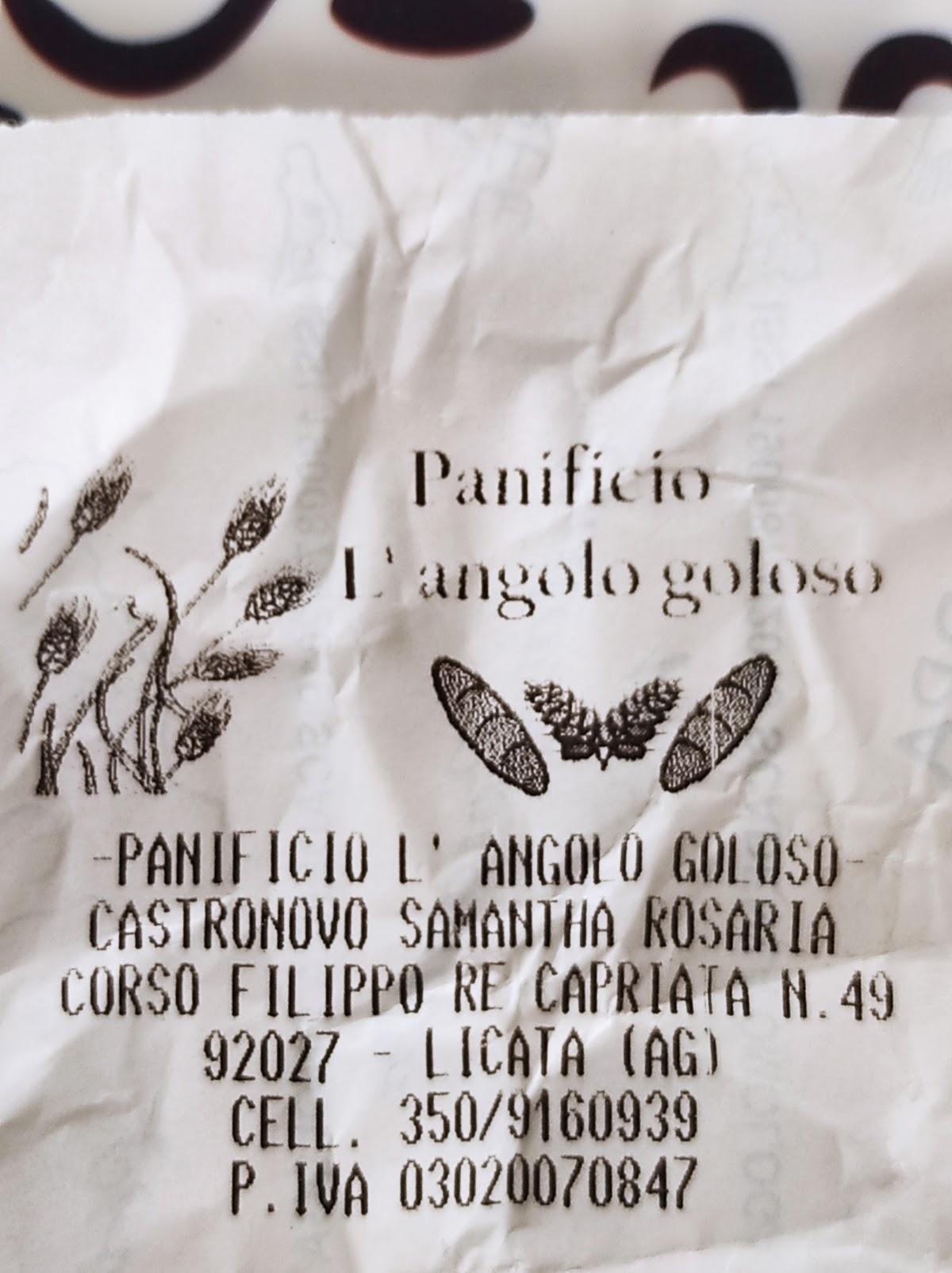 PANIFICIO L'ANGOLO GOLOSO DI CASTRONOVO SAMANTHA ROSARIA
