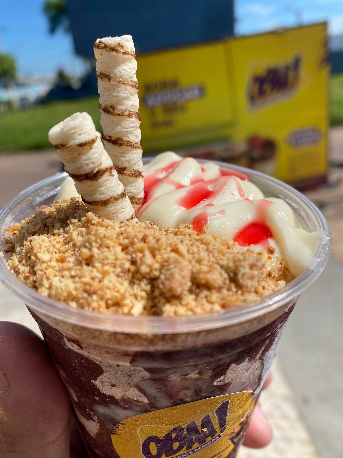 Açaí em Guaíba - OBAA Doces e Açaí Copo da Felicidade Barca de Açaí