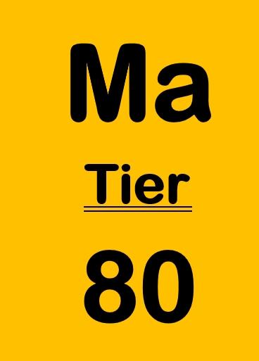 Ma Tier 80