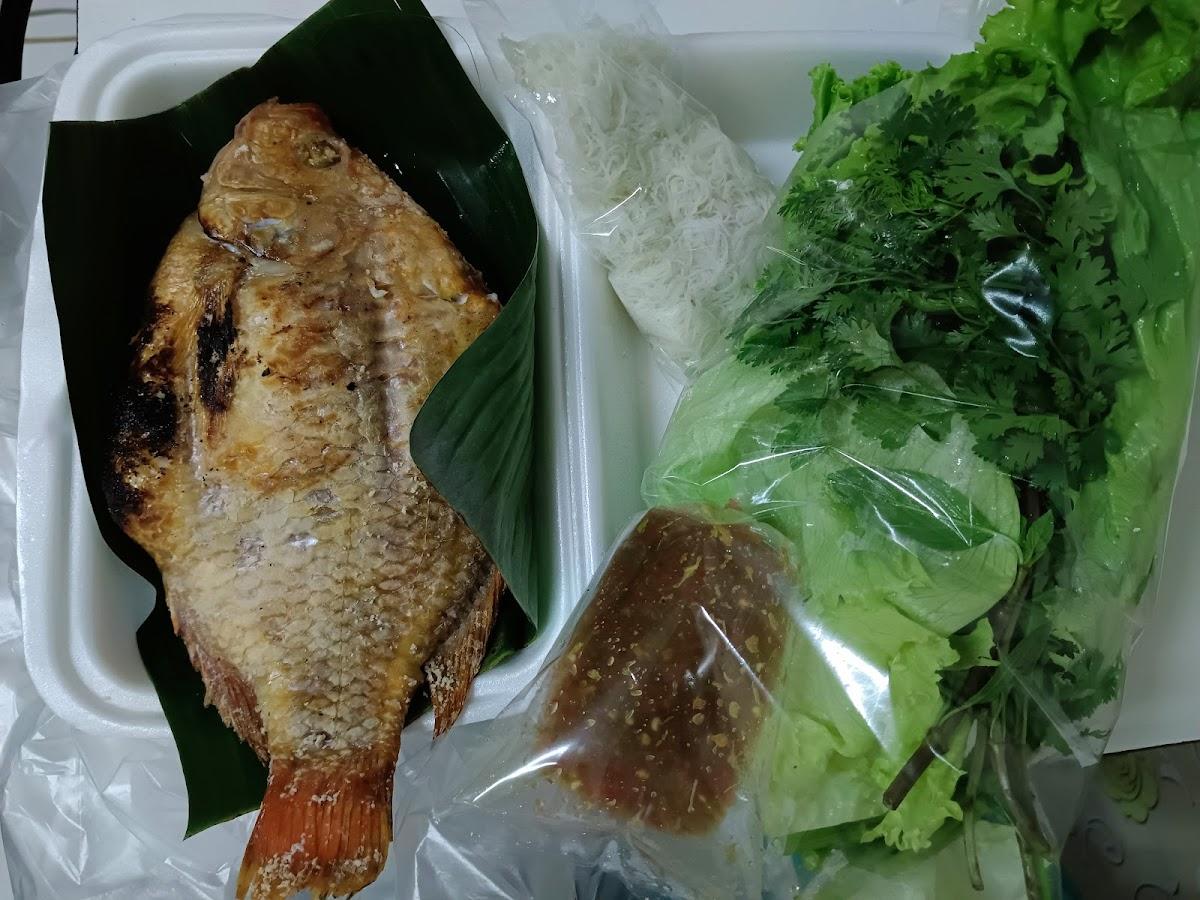 Grilled Fish Miang Nong Gaem