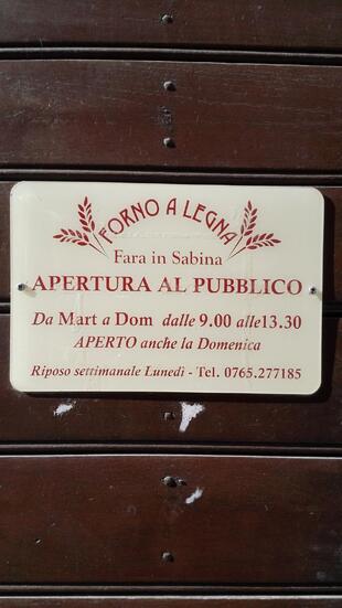 Forno A Legna Fara In Sabina