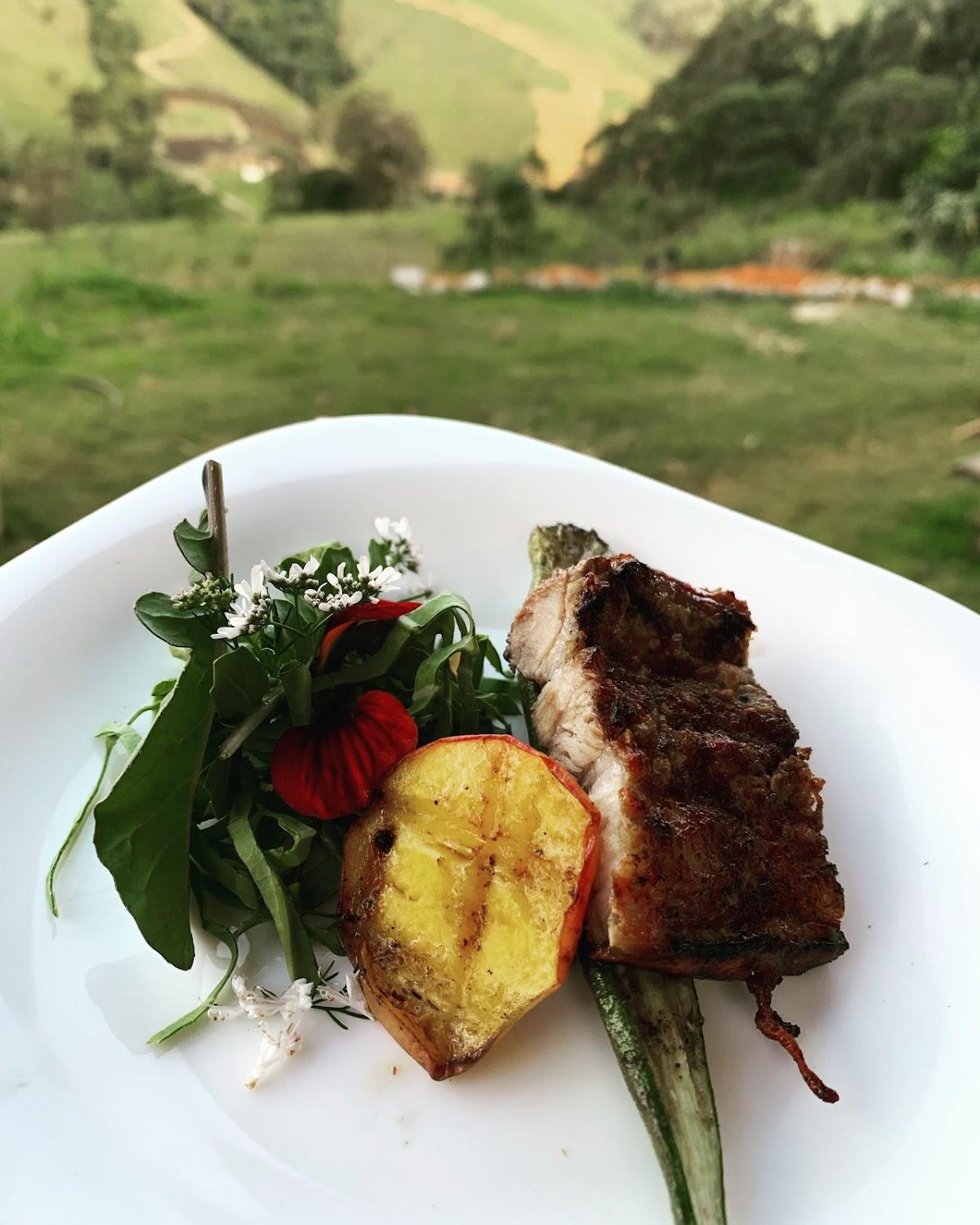 Jardim do Bem restaurante rural mesas ao ar livre