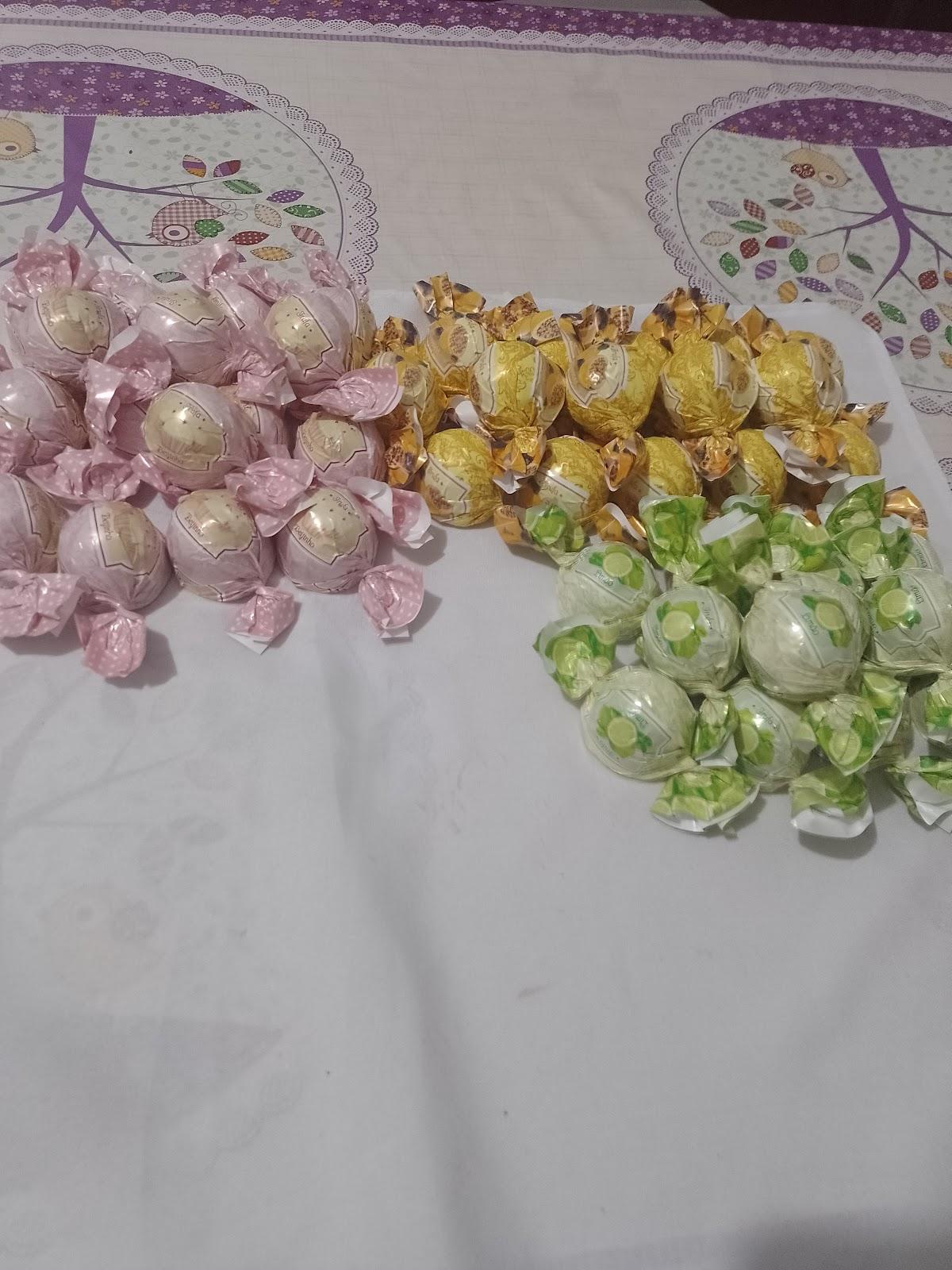 Doces pão de mel e trufa