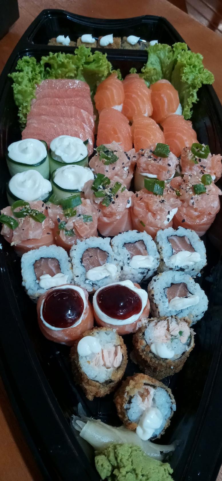 Pit stop sushi e churrascaria