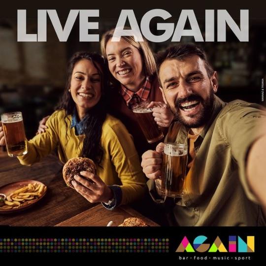 Again Bar food Music Sport