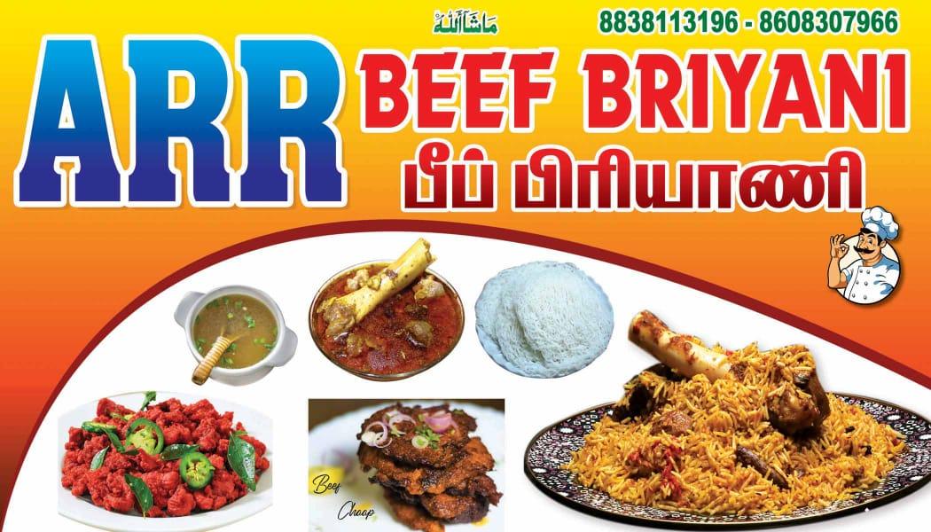 ARR beef briyani hotel