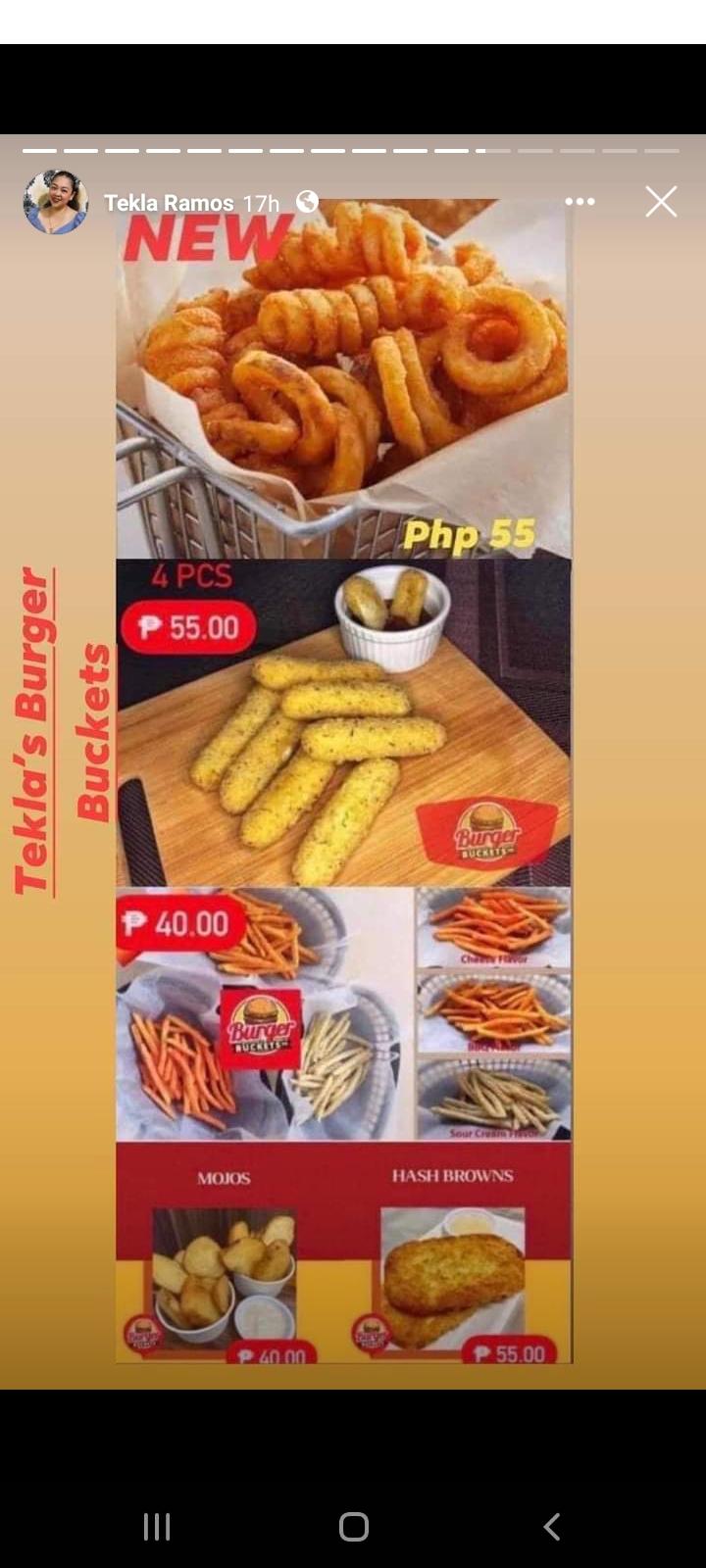 TEKLA'S BURGER BUCKET-PINILI