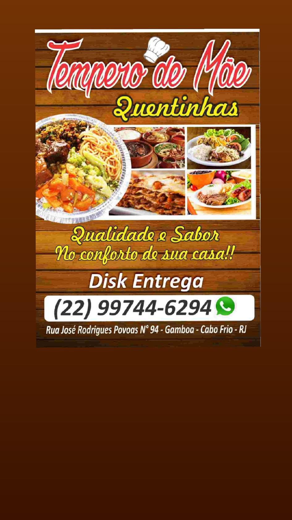 Tempero de Mãe - Quentinhas