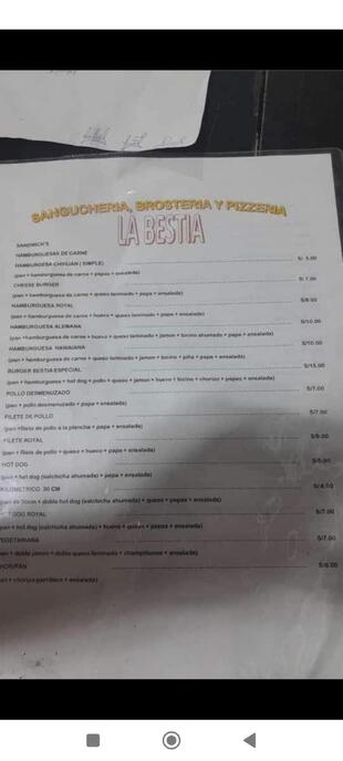 Sangucheria La Bestia