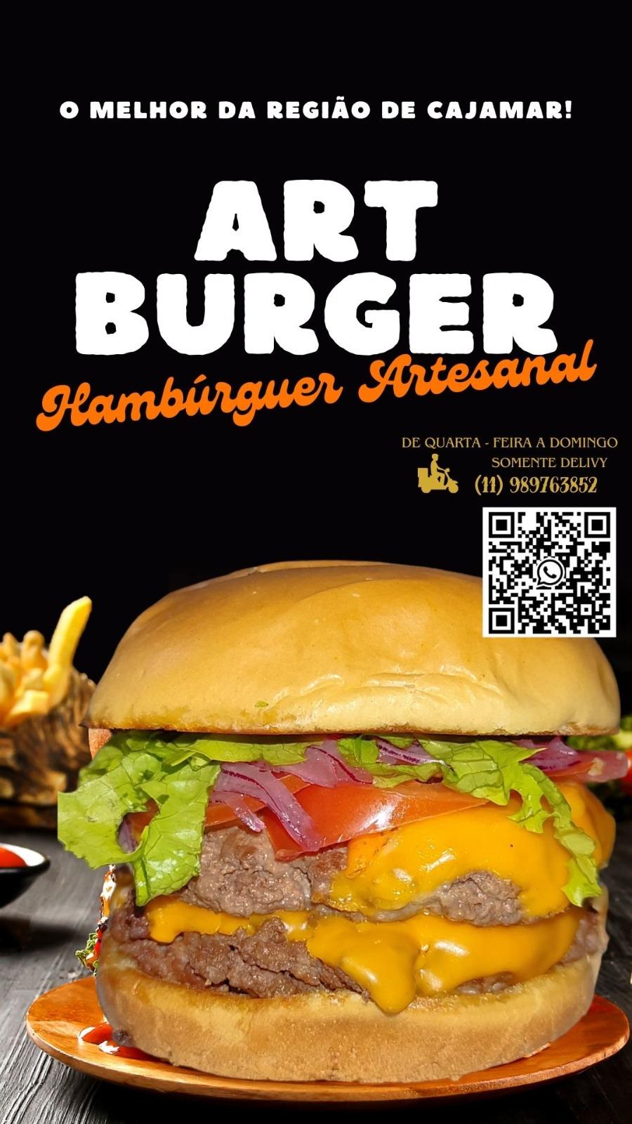 Art burguer ( hambúrguer artesanal.)