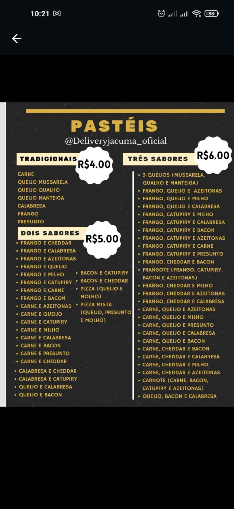 Delivery de Jacumã oficial