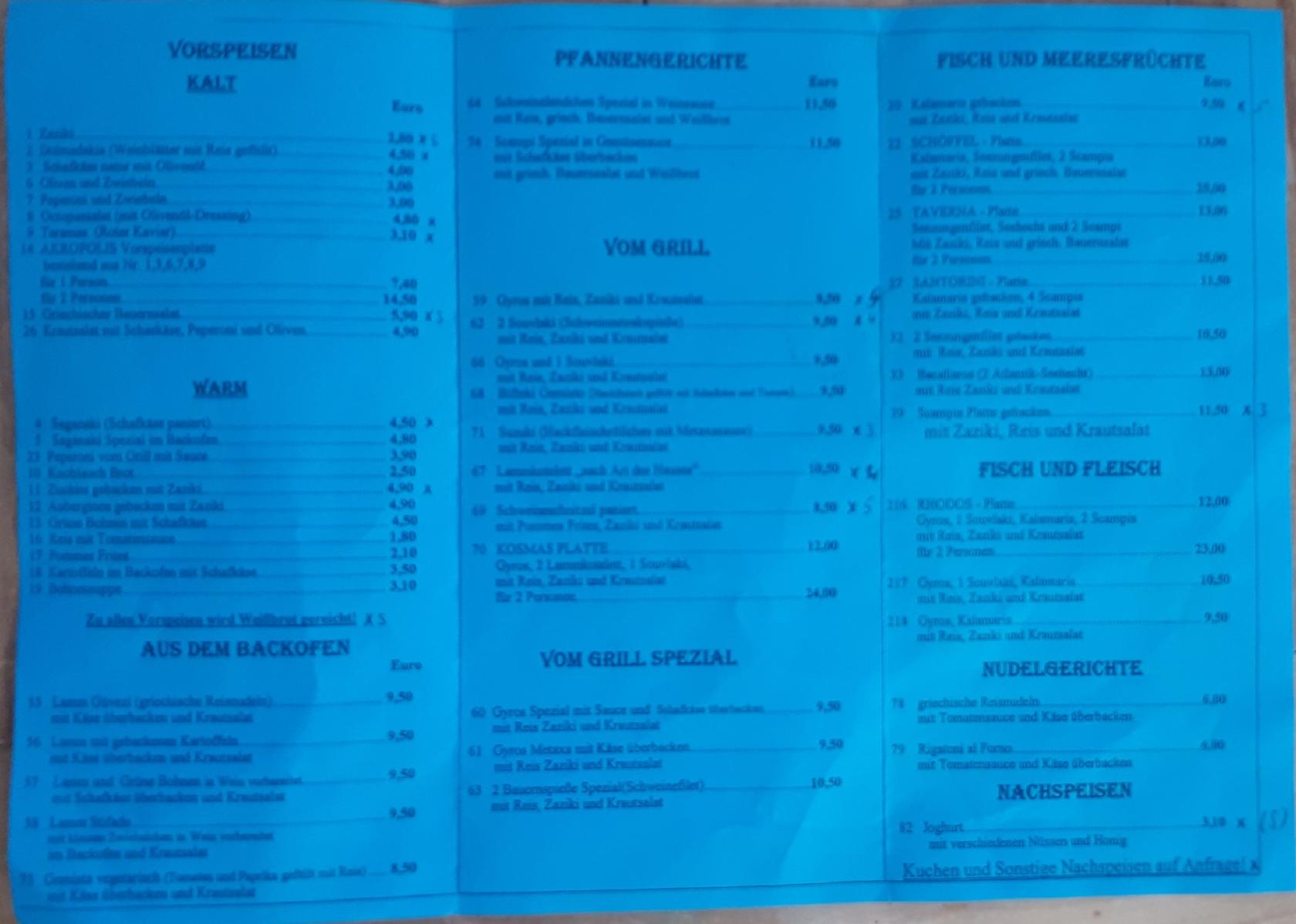 Voulgaris Kosmas Griechische Taverne