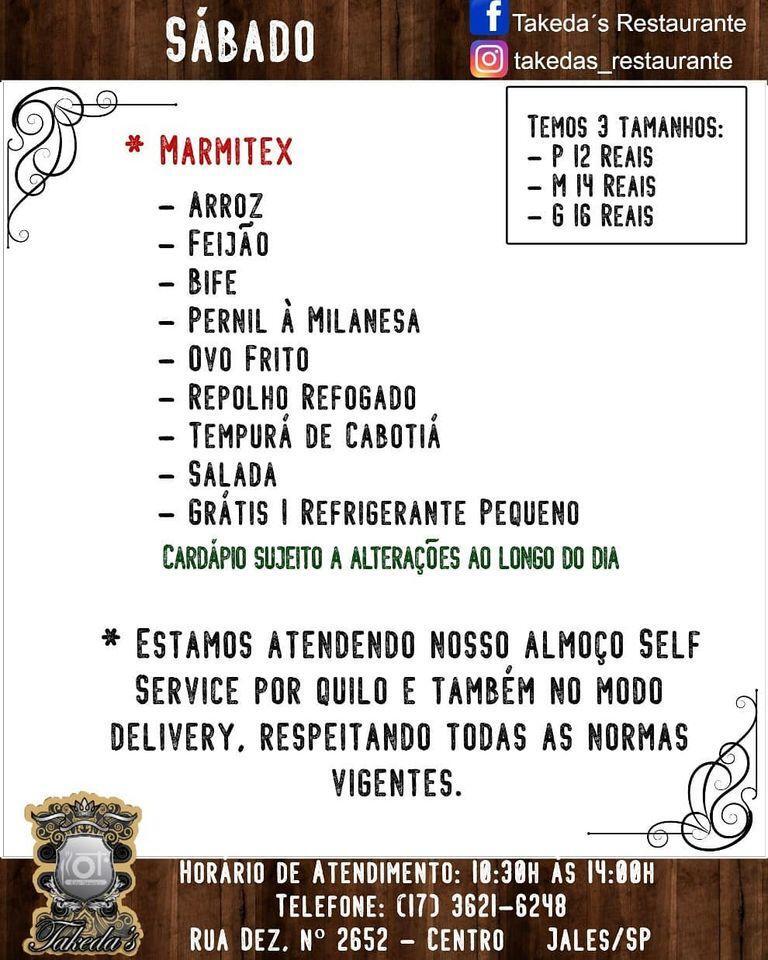 Takeda's Restaurante Jales SP