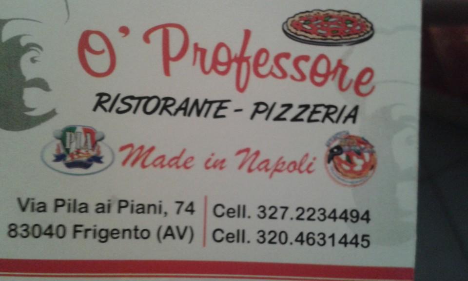 O'professore ristorante pizzeria made in napoli Frigento