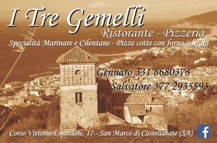 I Tre Gemelli - Ristorante - Pizzeria