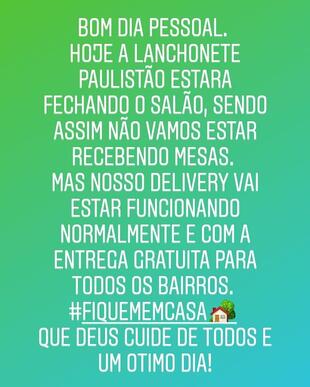 Lanchonete paulistão