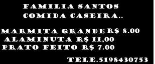 Familia santos comida caseira Parobé RS