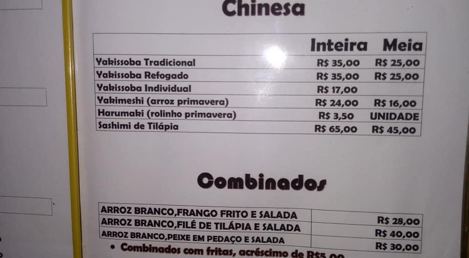 Sugoi Bar e Restaurante Guaíra SP