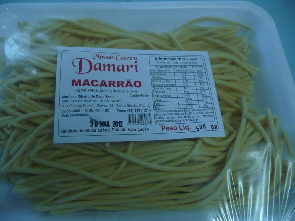 Damari Massas Caseira