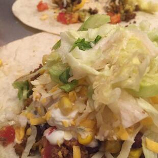 Big burrito and tacos