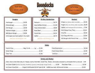 Boondocks Burger Joint